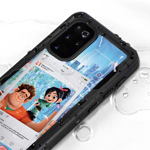 Disney Wreck-it Ralph and Vanellope Instagram Pose Galaxy S20 Plus Waterproof Case