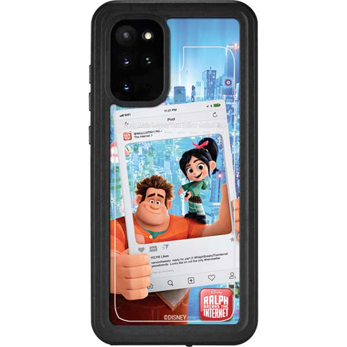 Disney Wreck-it Ralph and Vanellope Instagram Pose Galaxy S20 Plus Waterproof Case