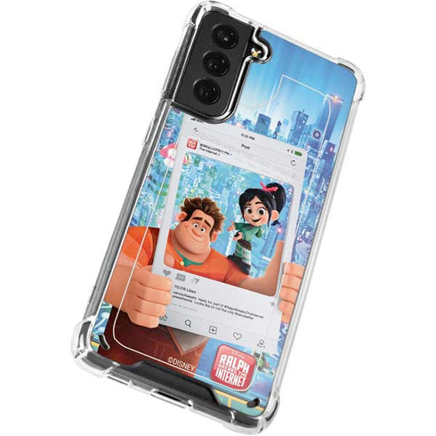 Disney Wreck-it Ralph and Vanellope Instagram Pose Galaxy S21 Plus 5G Clear Case