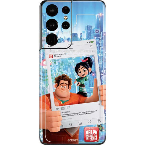 Disney Wreck-it Ralph and Vanellope Instagram Pose Galaxy S21 Ultra 5G Skin