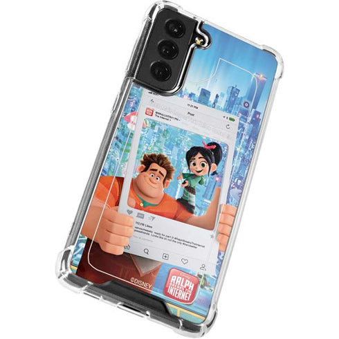 Disney Wreck-it Ralph and Vanellope Instagram Pose Galaxy S22 Plus Clear Case