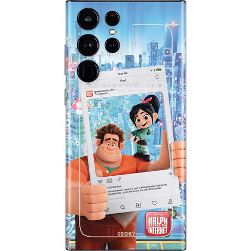 Disney Wreck-it Ralph and Vanellope Instagram Pose Galaxy S22 Ultra Skin