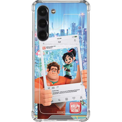 Disney Wreck-it Ralph and Vanellope Instagram Pose Galaxy S23 Plus Clear Case