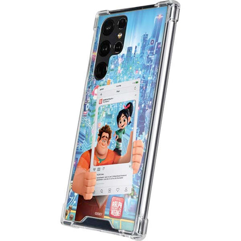 Disney Wreck-it Ralph and Vanellope Instagram Pose Galaxy S23 Ultra Clear Case