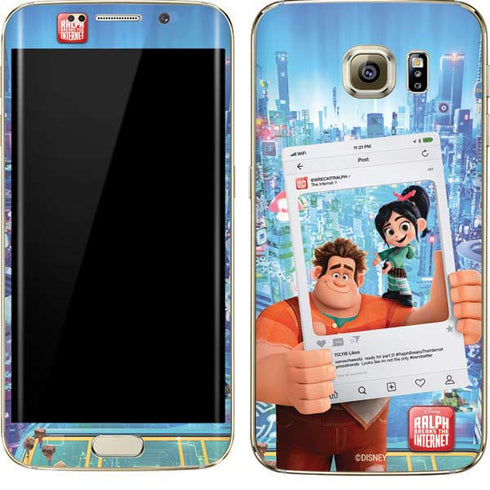 Disney Wreck-it Ralph and Vanellope Instagram Pose Galaxy S7 Edge Skin