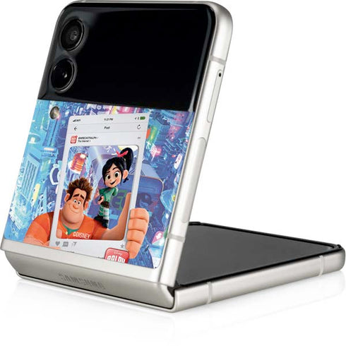 Disney Wreck-it Ralph and Vanellope Instagram Pose Galaxy Z Flip3 5G Skin