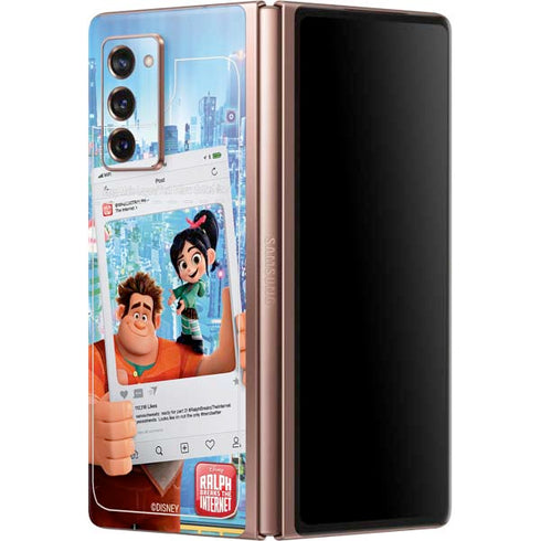 Disney Wreck-it Ralph and Vanellope Instagram Pose Galaxy Z Fold2 5G Skin