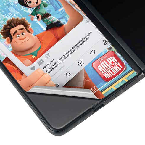 Disney Wreck-it Ralph and Vanellope Instagram Pose Galaxy Z Fold3 5G Skin