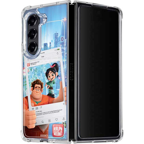 Disney Wreck-it Ralph and Vanellope Instagram Pose Galaxy Z Fold5 5G Clear Case