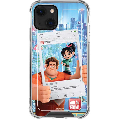 Disney Wreck-it Ralph and Vanellope Instagram Pose iPhone 13 Mini Clear Case