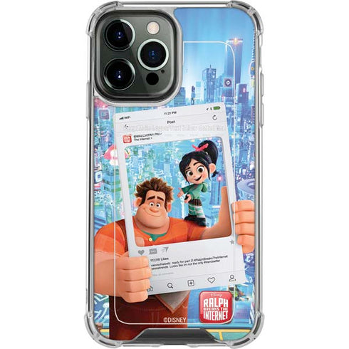 Disney Wreck-it Ralph and Vanellope Instagram Pose iPhone 13 Pro Max Clear Case