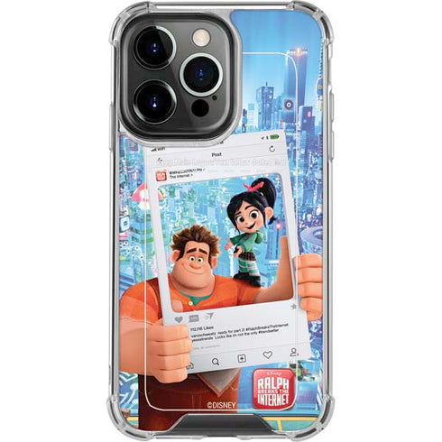 Disney Wreck-it Ralph and Vanellope Instagram Pose iPhone 15 Pro Clear Case