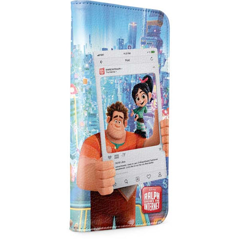 Disney Wreck-it Ralph and Vanellope Instagram Pose iPhone 15 Pro Max Folio Case