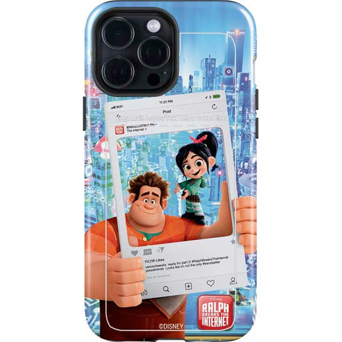 Disney Wreck-it Ralph and Vanellope Instagram Pose iPhone 15 Pro Max Impact Case