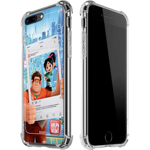 Disney Wreck-it Ralph and Vanellope Instagram Pose iPhone 7/8 Plus Clear Case