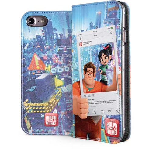Disney Wreck-it Ralph and Vanellope Instagram Pose iPhone 7 Folio Case