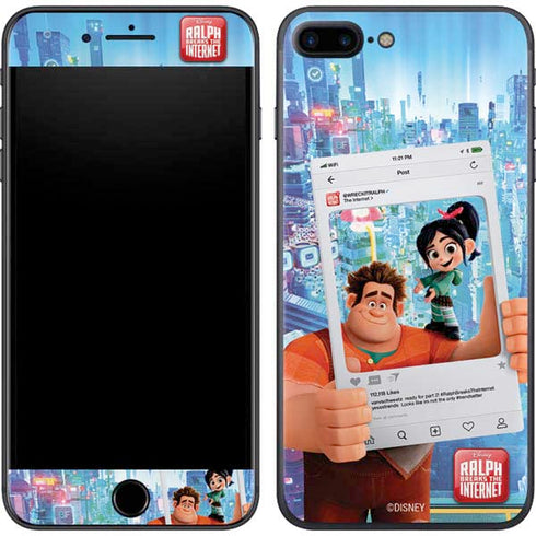 Disney Wreck-it Ralph and Vanellope Instagram Pose iPhone 8 Plus Skin