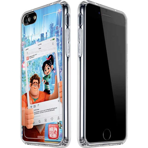 Disney Wreck-it Ralph and Vanellope Instagram Pose iPhone SE (2nd & 3rd Gen) Clear Case