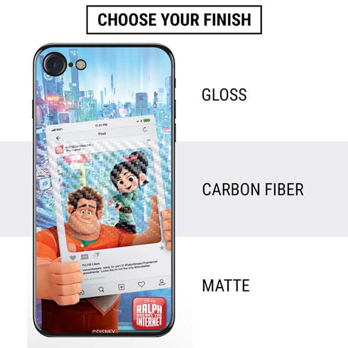 Disney Wreck-it Ralph and Vanellope Instagram Pose iPhone SE (2nd & 3rd Gen) Skin