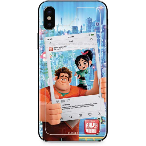Disney Wreck-it Ralph and Vanellope Instagram Pose iPhone X Skin