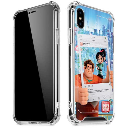 Disney Wreck-it Ralph and Vanellope Instagram Pose iPhone XS Max Clear Case