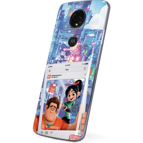 Disney Wreck-it Ralph and Vanellope Instagram Pose Moto E5 Plus Skin
