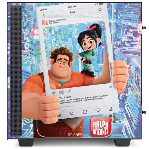 Disney Wreck-it Ralph and Vanellope Instagram Pose NZXT H510 Compact ATX Mid-Tower Case Skin