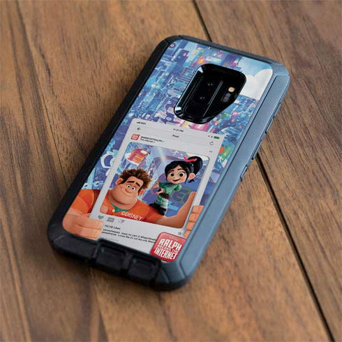 Disney Wreck-it Ralph and Vanellope Instagram Pose Otterbox Defender Galaxy Skin