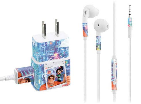 Disney Wreck-it Ralph and Vanellope Instagram Pose Phone Charger Skin