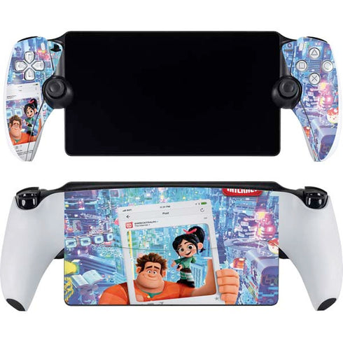 Disney Wreck-it Ralph and Vanellope Instagram Pose PlayStation Portal Remote Player Skin