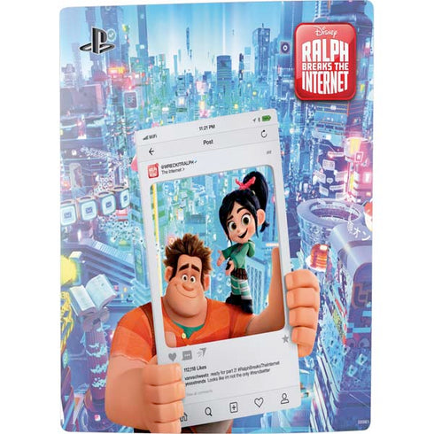 Disney Wreck-it Ralph and Vanellope Instagram Pose PS5 Digital Edition Console Skin