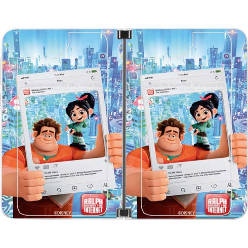 Disney Wreck-it Ralph and Vanellope Instagram Pose Surface Duo Skin