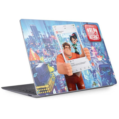 Disney Wreck-it Ralph and Vanellope Instagram Pose Surface Laptop 3 13.5in Skin