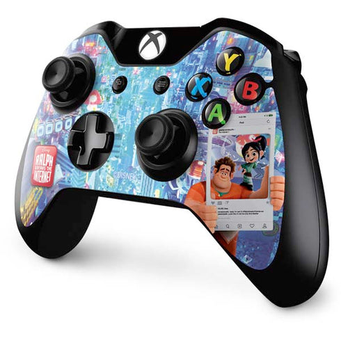Disney Wreck-it Ralph and Vanellope Instagram Pose Xbox One Controller Skin