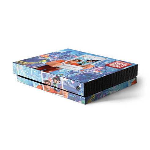 Disney Wreck-it Ralph and Vanellope Instagram Pose Xbox One X Console Skin