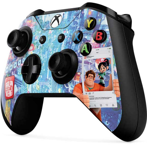 Disney Wreck-it Ralph and Vanellope Instagram Pose Xbox One X Controller Skin