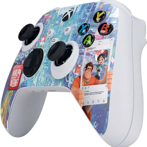 Disney Wreck-it Ralph and Vanellope Instagram Pose Xbox Series S Controller Skin