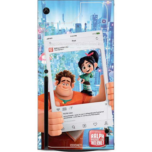 Disney Wreck-it Ralph and Vanellope Instagram Pose Xbox Series X Console Skin