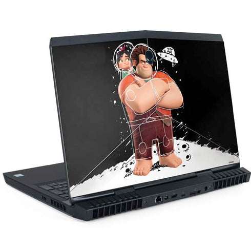 Disney Wreck-it Ralph And Vanellope Space Sketch Dell Alienware Skin