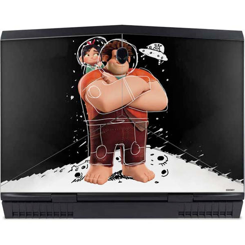 Disney Wreck-it Ralph And Vanellope Space Sketch Dell Alienware Skin
