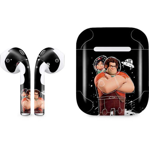 Disney Wreck-it Ralph And Vanellope Space Sketch Apple AirPods Skin