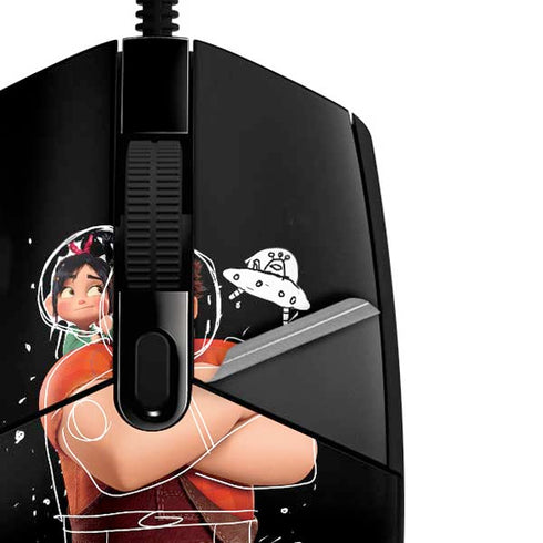 Disney Wreck-it Ralph And Vanellope Space Sketch G203 Prodigy RGB Wired Gaming Mouse Skin
