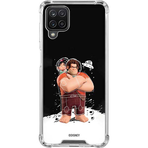 Disney Wreck-it Ralph And Vanellope Space Sketch Galaxy A12 Clear Case