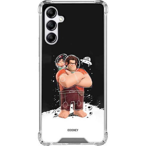 Disney Wreck-it Ralph And Vanellope Space Sketch Galaxy A15 5G Clear Case
