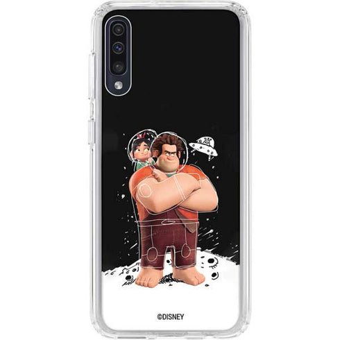 Disney Wreck-it Ralph And Vanellope Space Sketch Galaxy A50 Clear Case