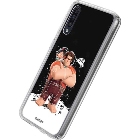 Disney Wreck-it Ralph And Vanellope Space Sketch Galaxy A50 Clear Case
