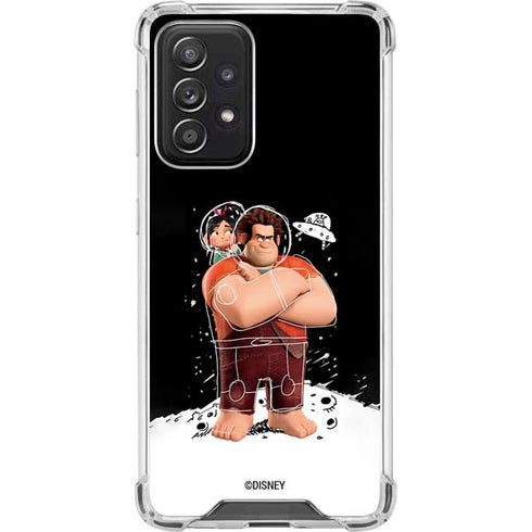 Disney Wreck-it Ralph And Vanellope Space Sketch Galaxy A52 5G Clear Case