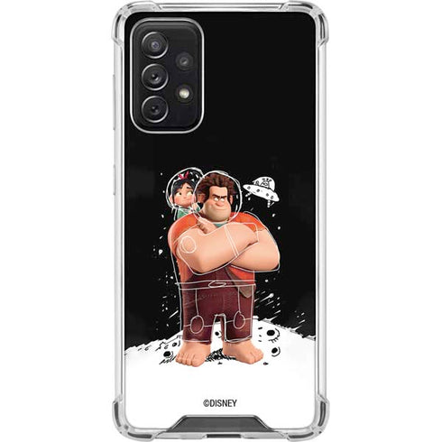 Disney Wreck-it Ralph And Vanellope Space Sketch Galaxy A72 5G Clear Case