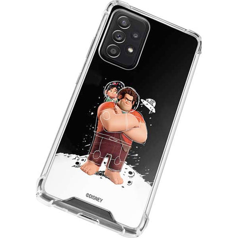 Disney Wreck-it Ralph And Vanellope Space Sketch Galaxy A72 5G Clear Case