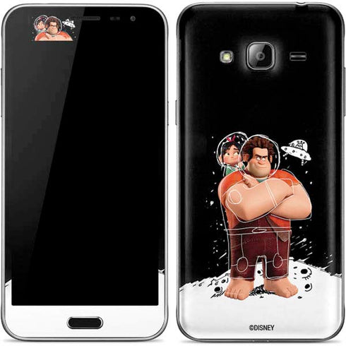 Disney Wreck-it Ralph And Vanellope Space Sketch Galaxy J3 Skin